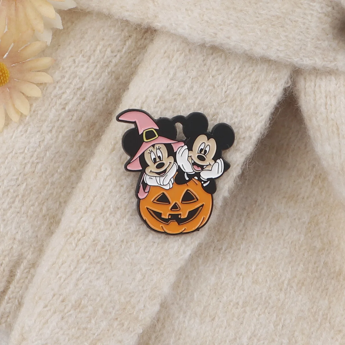 Halloween Mouse Pumpkin Enamel Pins Cartoon Brooch Clothes Backpack Lapel Badges Fashion Jewelry Accessories Kids Friends Gifts