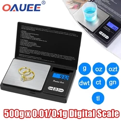 Oauee 0.1/ 0.01g High precision Digital kitchen Scale Jewelry Gold Balance Weight Gram LCD Pocket Weighting Electronic Scales