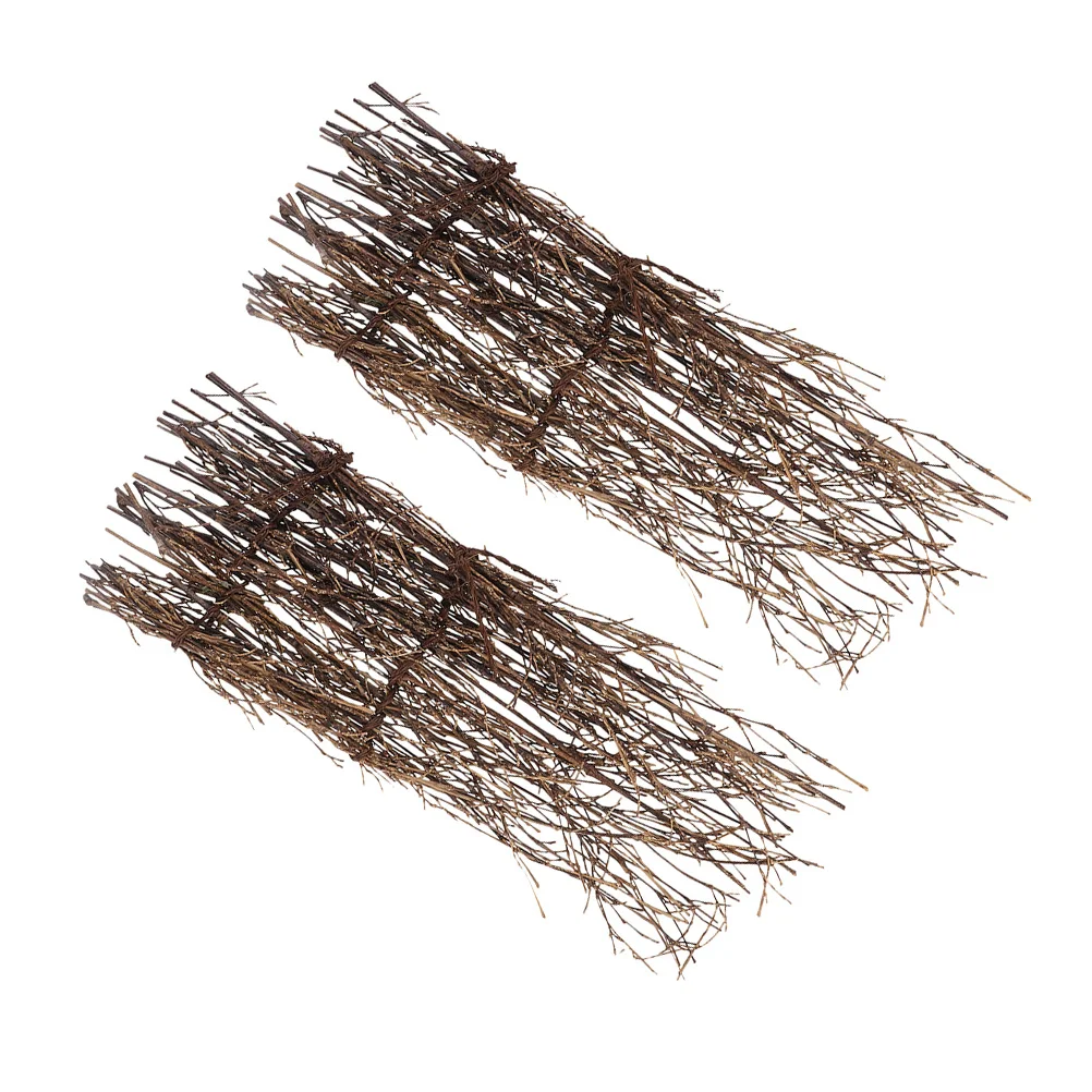 

2Pcs Bamboo Sushi Plate Decorations Vintage Japanese Fence Ornaments Sashimi Tray Decor Miniature Fence Sushi Table