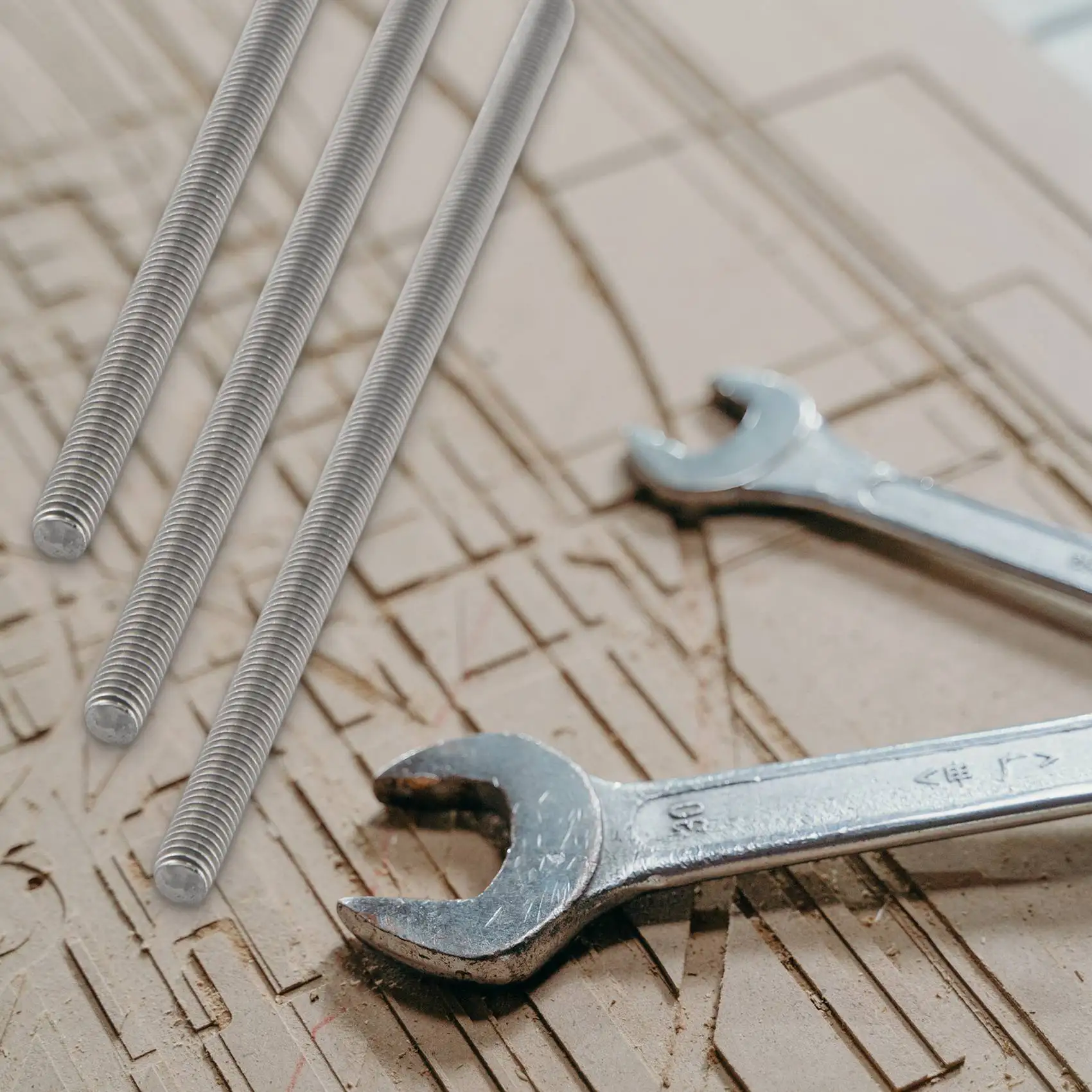 A64Z M6 X 150 مللي متر 304 الفولاذ المقاوم للصدأ الخيوط بالكامل قضيب بار ترصيع الأجهزة 5 قطعة