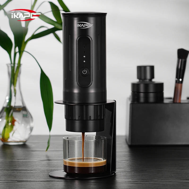 

IKAPE портативный кронштейн для кофемашины, металлическая подставка для капель кофе, кронштейн для кофемашины эспрессо, подходит для кемпинга/домашних поездок