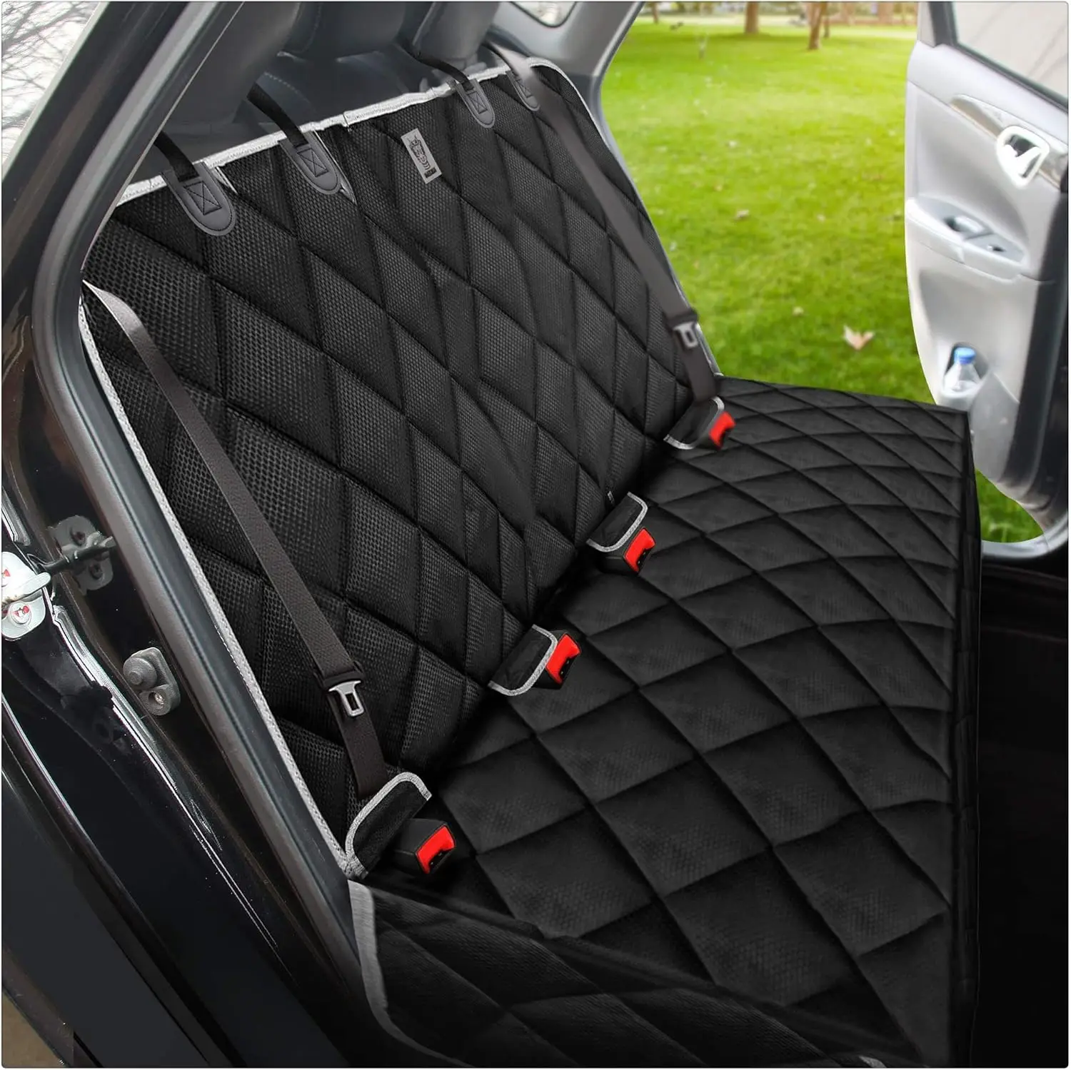 

Universal Waterproof Rear Seat Cover Protector - Durable, Nonslip for Cars, Trucks & SUVs