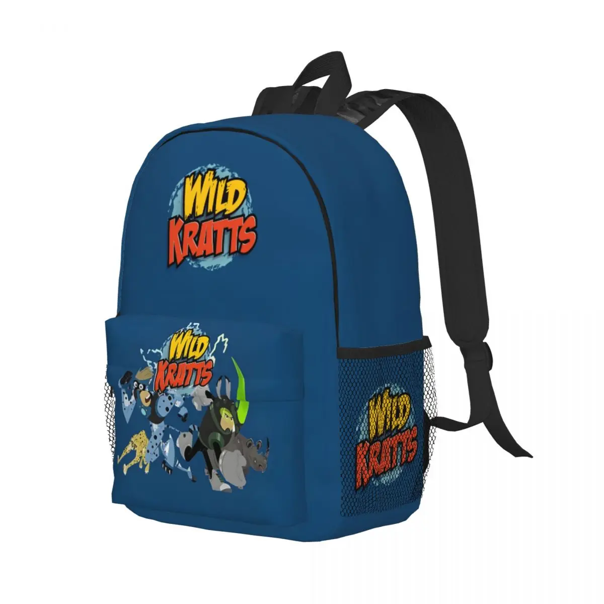 Wild Kratts Printed Lightweight Casual Schoolbag For School, Outdoor, Shopping, Office 15in