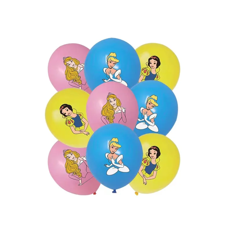 Disney Princess Party Supplies Girl Birthday Decorations Paper Cup Plate Napkin Tablecloth Balloons Tableware Baby Shower