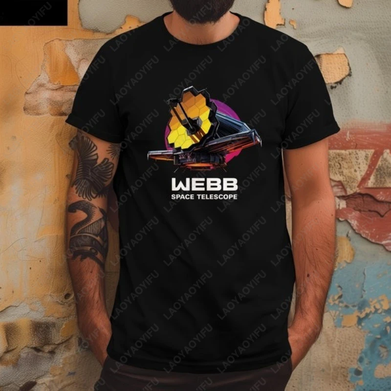 Camiseta JWST con telescopio espacial James Webb, regalo de astronomía para Nerds, camisetas de algodón para hombres y mujeres, camiseta divertida Vintage de moda para hombre