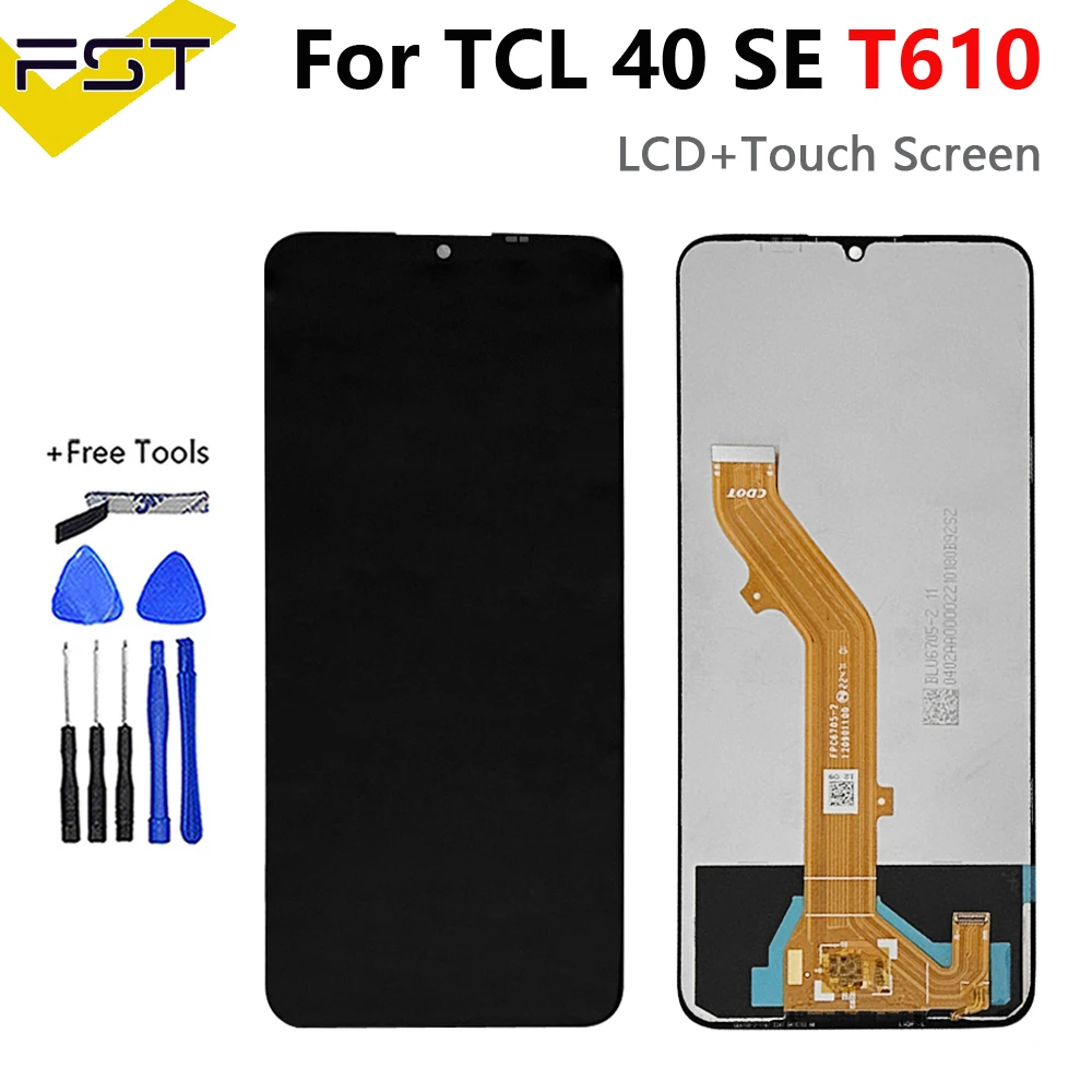 Oryginalny wyświetlacz LCD 6.75' z ekranem dotykowym i digitizerem, kompletny zestaw do TCL 40 SE 40SE, część zamienna do naprawy LCD TCL T610 T610K T610P — zdjęcie produktu 7