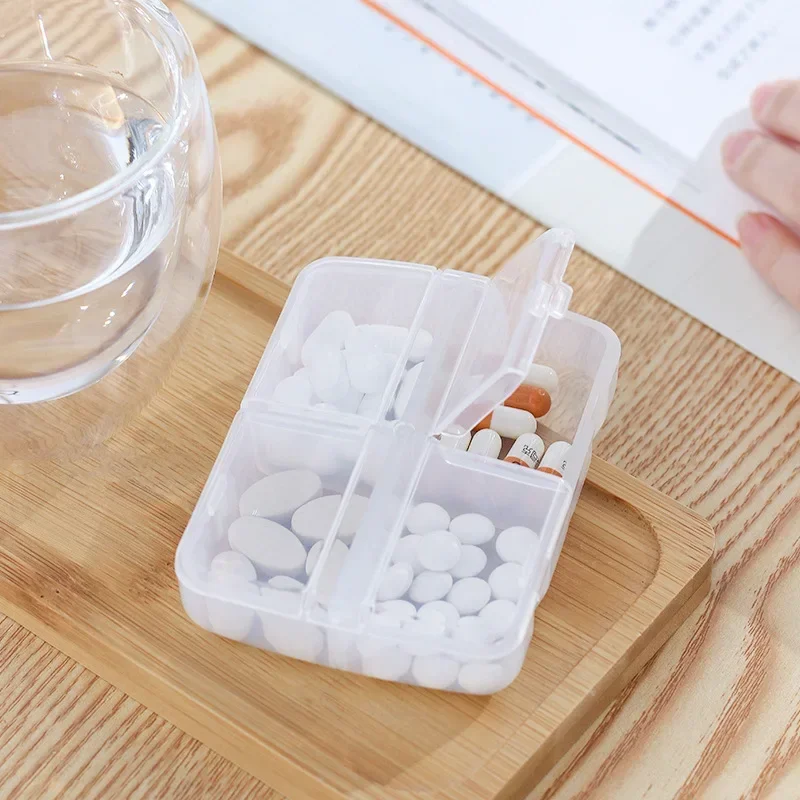 4/8 Grids Medicine Pills Box Drug Storage Box Pills Dispenser Pill Organizer Tablet Pillbox Case Container Pastillero Portable