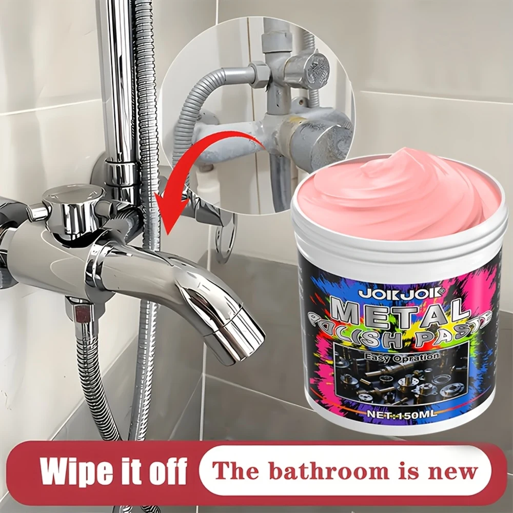 Pasta Pemoles Logam Premium - Pasta Restorasi Logam Serbaguna, Cocok untuk Dapur, Kamar Mandi, Baja Tahan Karat, Wastafel,