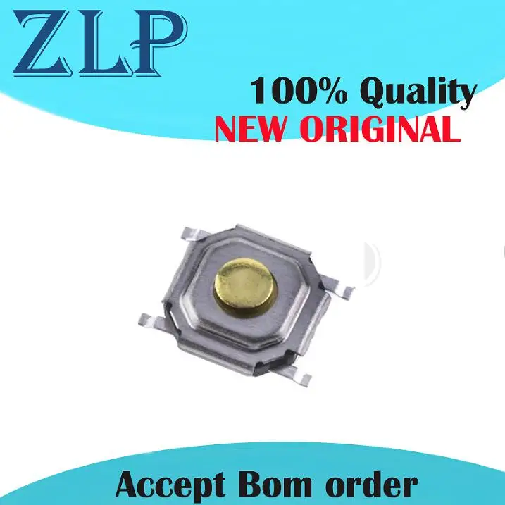 1000pcs/lot 4*4*1.5mm Momentary Type Tactile Push Button Switch 4Pin 4x4x1.5mm 5.2*5.2*1.5mm SMD Surface NEW