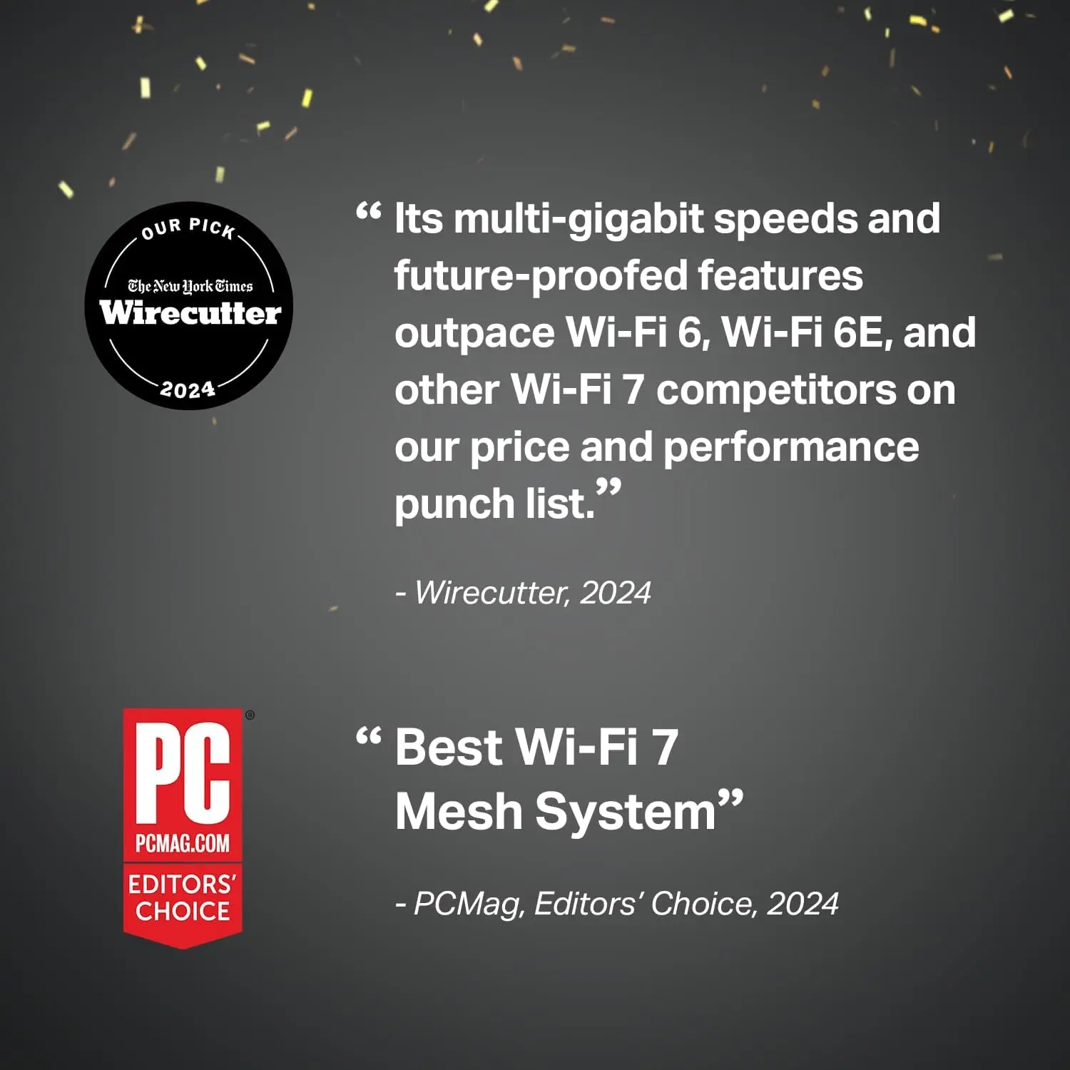 Tri-Band WiFi 7 BE10000 Whole Home Mesh System (Deco BE63) - 6-Stream 10 Gbps, 4X 2.5G Ports Wired Backhaul,