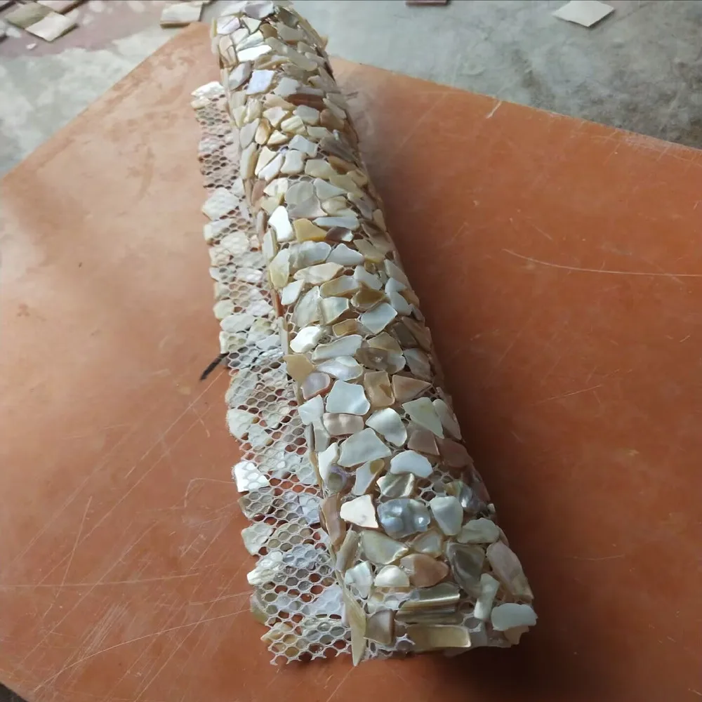 Pure Natural Original Colors Irregular Shell Mosaic Tile for Hotel Hall Bathroom Sink Backdrop Living room Wall Tile Floor Tile