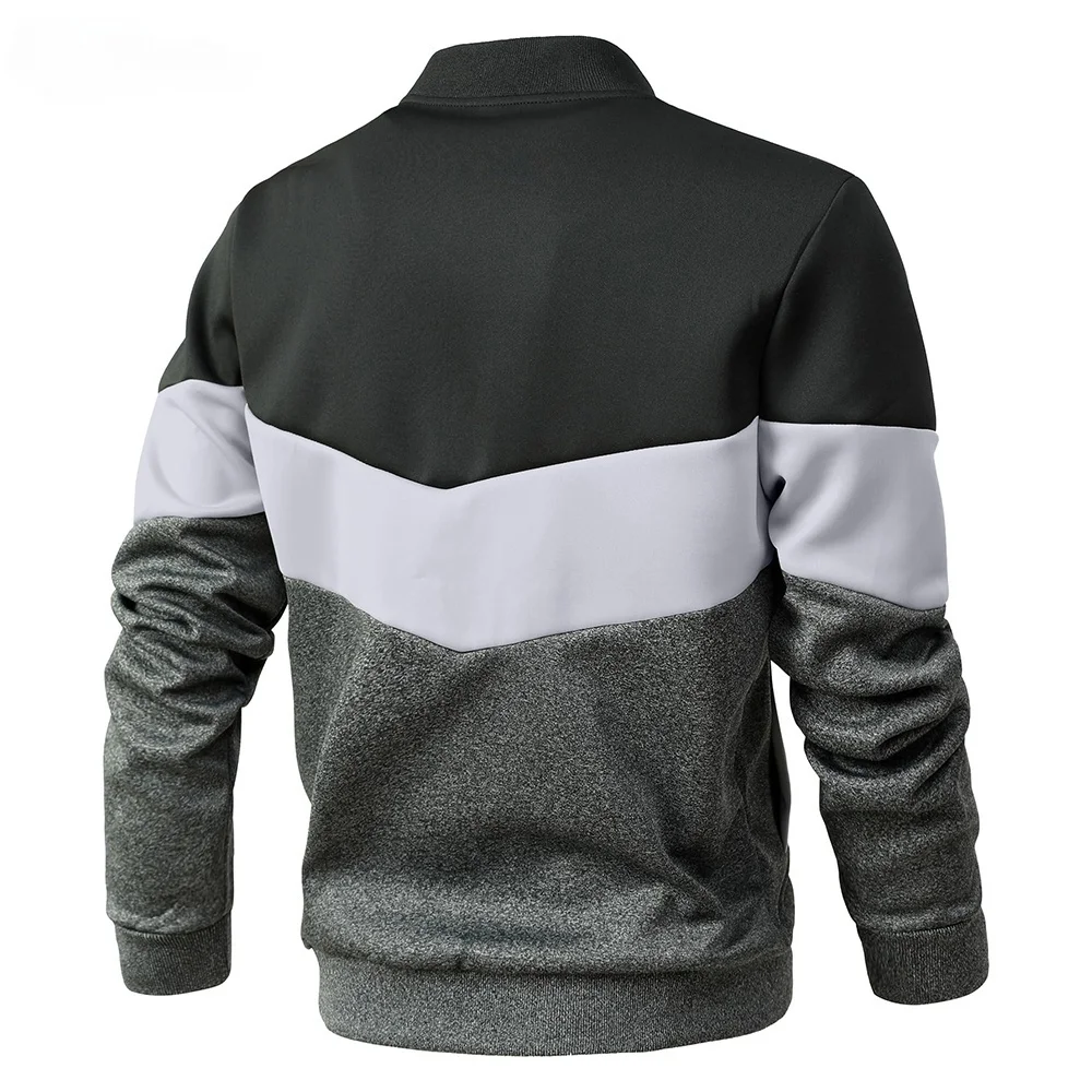 Men\'s Jackets 25 New Spring Business Leisure Trendy Color Windproof Bomber Overshirt Zip-Up Streetwear Popular Clothes US Size