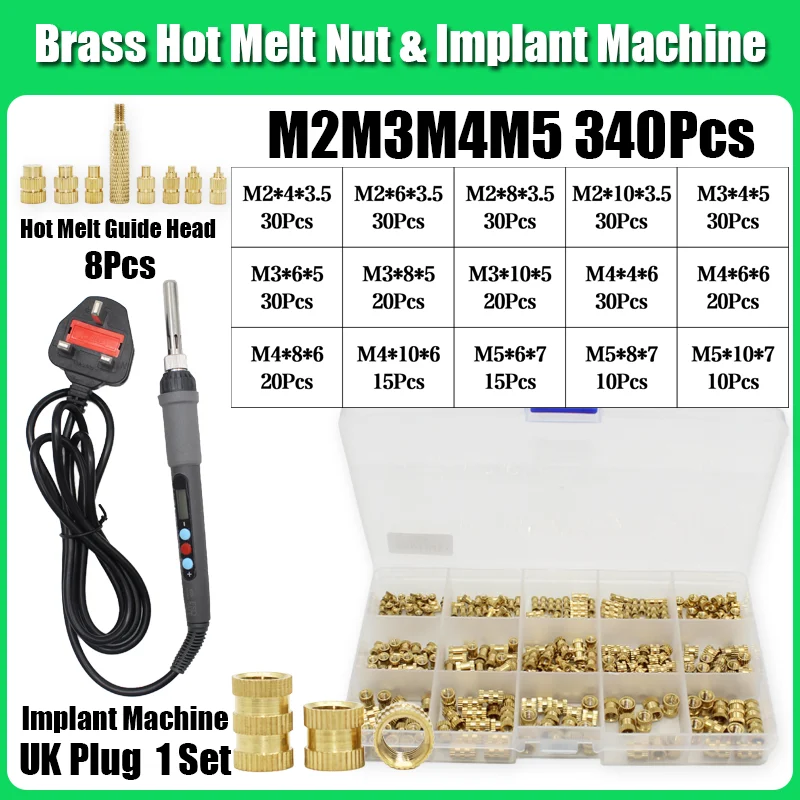 Einsätze TS100 Lötkolbenspitze Messing Heat Set Einsatzmutter Gewinde Hot Melt Guide Head 3D-Druck Einbettung Kupfermutter Einsetzen – Detail 14