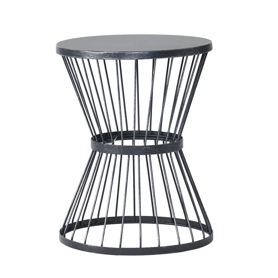 

Outdoor 16 Iron Side Table, Matte Black