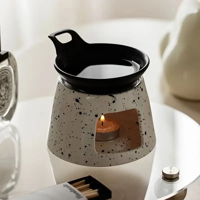 Fashion Creative Ceramic Aromatherapy Stove Can Dry Burn Fragrant Powder, Coffee Grounds, Aromatherapy Lamp, Essential Oil Heater view 4