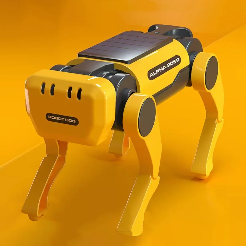 Alpha Solar Electronic Robot Dog Remote Control Two-Headed Simulation Technology Toy Adult Children Birthday Christmas Gift DIY