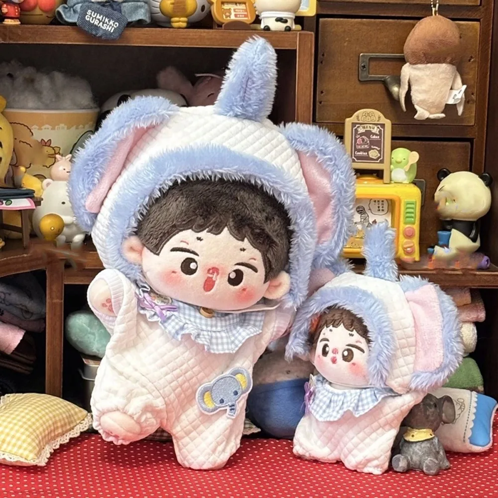 

Elephant Jumpsuit 10cm Cotton Doll Clothes Cartoon Hat Lovely 20cm Doll Clothes Outfit Funny Creative Doll Dress Up Set