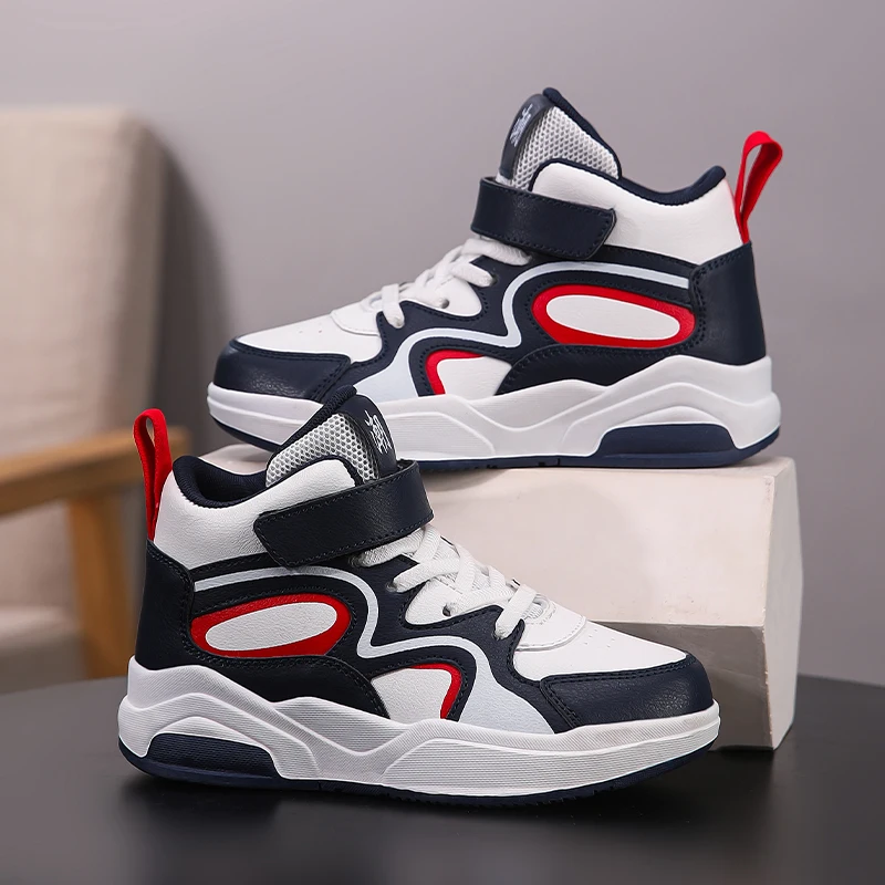 

Children's High-top Sports Shoes, 2025 New Model Children's Basketball Shoes, Medium-large Children's Sneakers