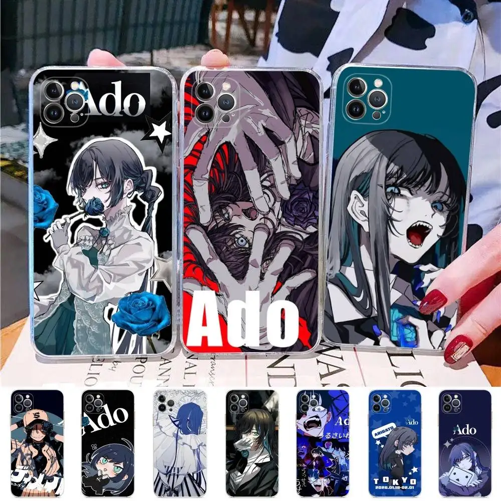 Virtual Singer Ado Phone Case For IPhone 17 16 15 Plus 14 13 Mini 12 11 Pro Max Soft Shell Cover