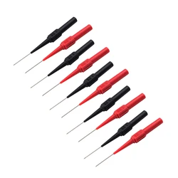 Agulha Piercing de Isolamento Multímetro, Pin Não Destrutivo, Sondas de Teste, Soquete Banana para Testador de Carro, Vermelho, Preto, 4.3mm, 2 Pcs, 4 Pcs, 10 Pcs