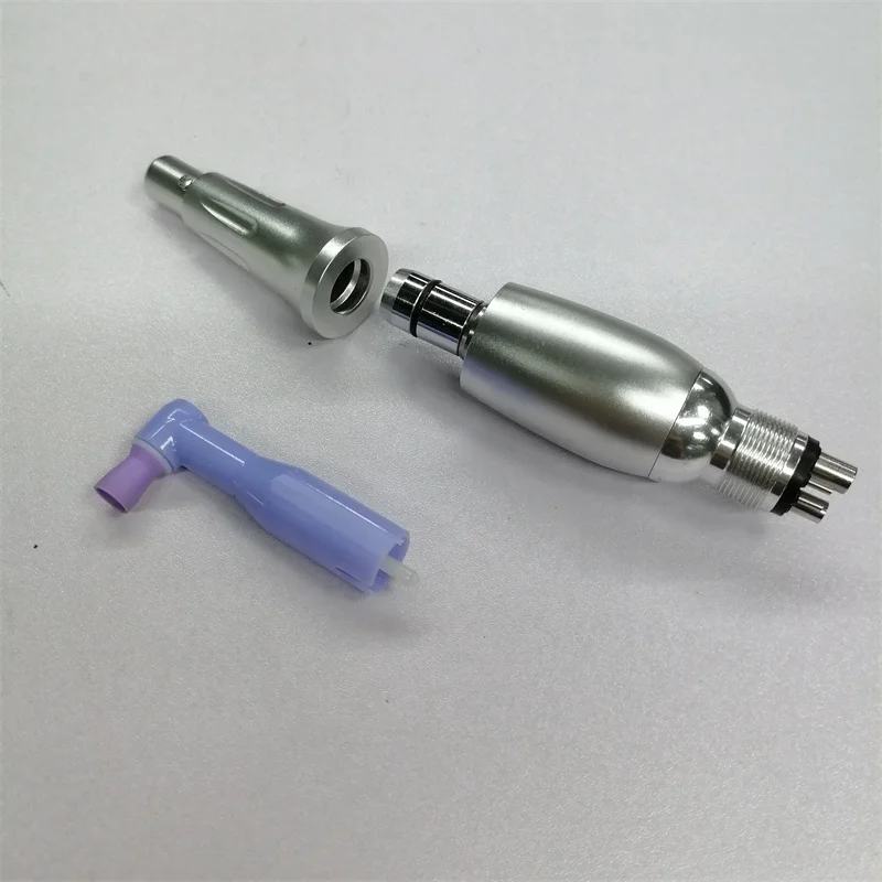 Dental Prophy Handpiece Used With Disposable Prophy Cup Hygiene Air Motor for Polishing Teeth 4 Holes Handpiece