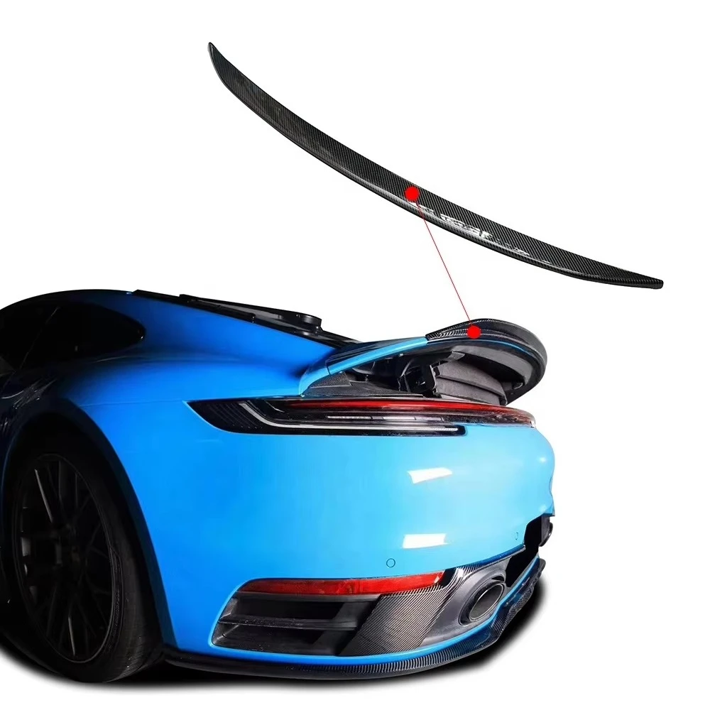 Car Modified Parts 3K Real Carbon Fiber Rear Ducktail Spoiler Wing for Porsche 911 992