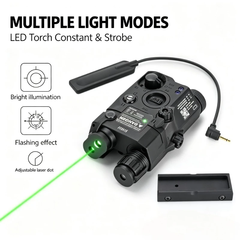 Scene‑setup PEQ15 Nylon Light Indicator Dual Lighting Modes Hobby Role‑play Decor Spare Part
