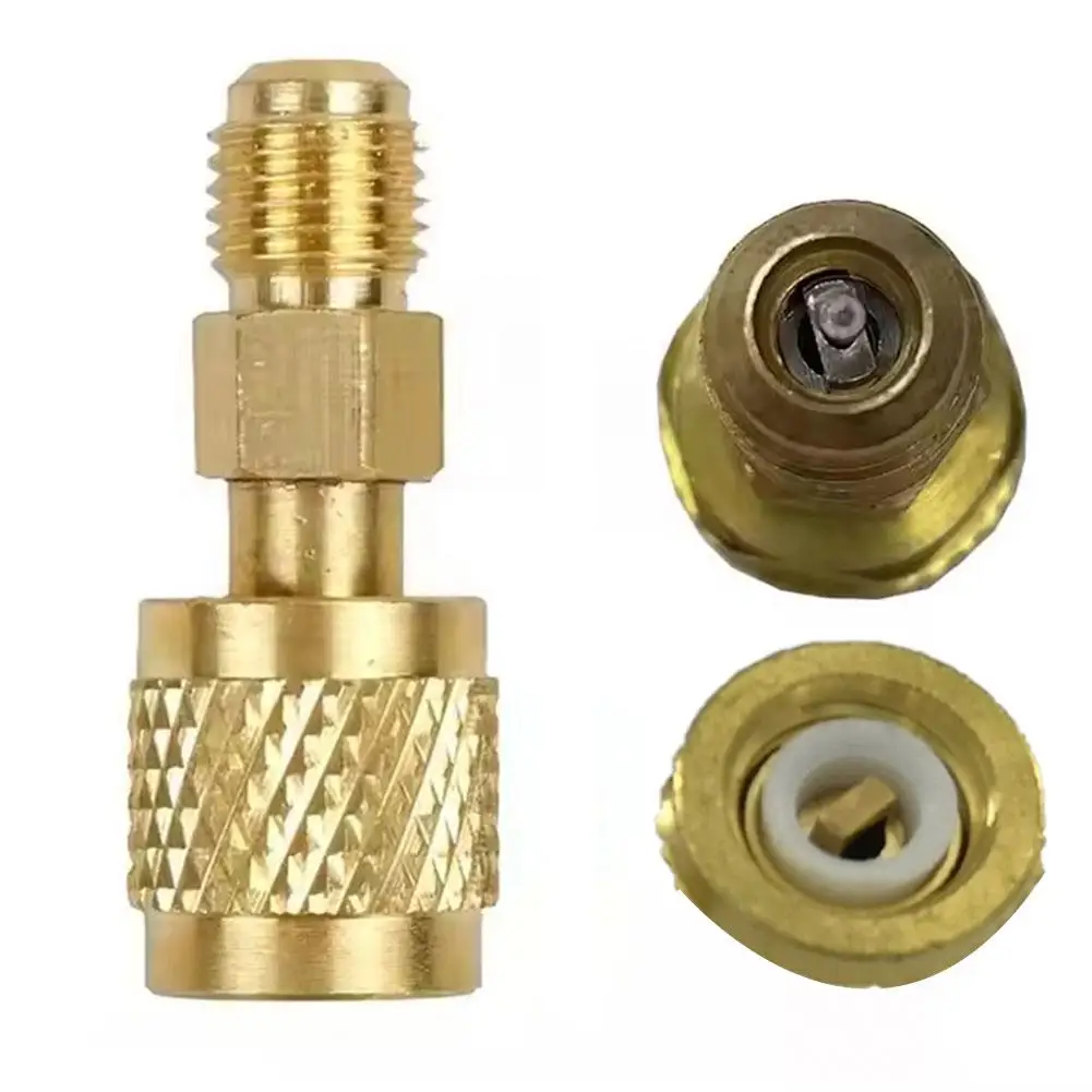 

НОВЫЙ адаптер из 2 шт. M 5/16 X F 1/4 SAE для кондиционера R410a, аксессуары для воздуха, наполнитель R32, быстроразъемные соединения для хладагента Conditioni S2S5