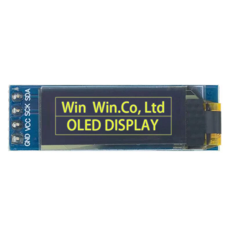 I2C OLED Display Module 0.91 Inch I2C SSD1306 OLED Display Module White / BLUE I2C OLED Screen Driver DC 3.3V~5V for Arduino