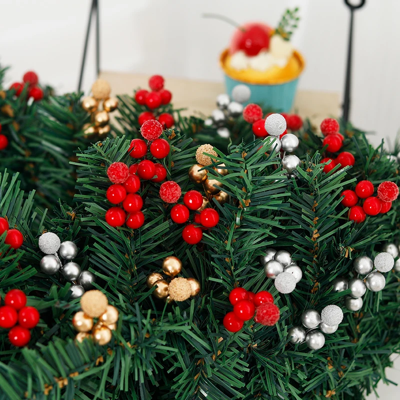 10pcs Artificial Flower Small Berries Home Christmas Wedding Decorations Fake Plant Party DIY Wreath Xmas Tree Craft Accessories