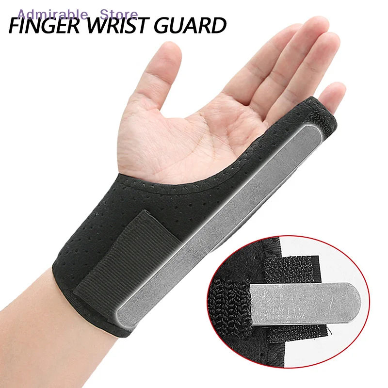wFinger Clamp Little Finger Strap Fingers Aluminum Plate Supported Tendon Sheath Gloves Protective Little Finger Wrist Guard