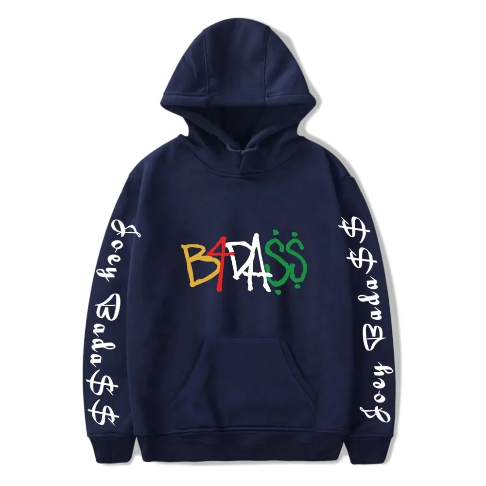 Joey Bada $ $$ Hip-Hop Graphic Hoodie, Spring Cartoon Print, Casual Harajuku Cool Streetwear, Unisex Tops