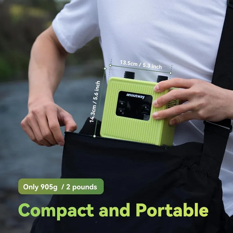 مضخة SUP صغيرة، مضخة لوح مجداف كهربائية، مضخة قابلة لإعادة الشحن 20 رطل لكل بوصة مربعة مع محرك بدون فرش، نفخ مزدوج المرحلة وانكماش