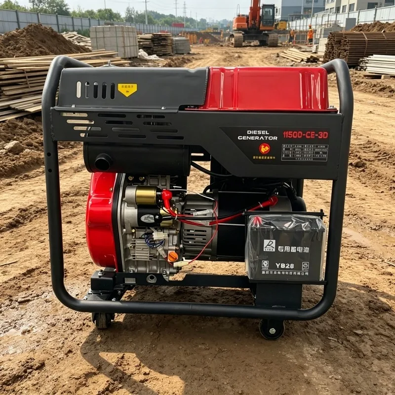 

Open Frame Silent Set 3-12kW Single Phase Full Copper 380V/400V/230V 50/60Hz Diesel Generator Remote Control Mobile Trailer