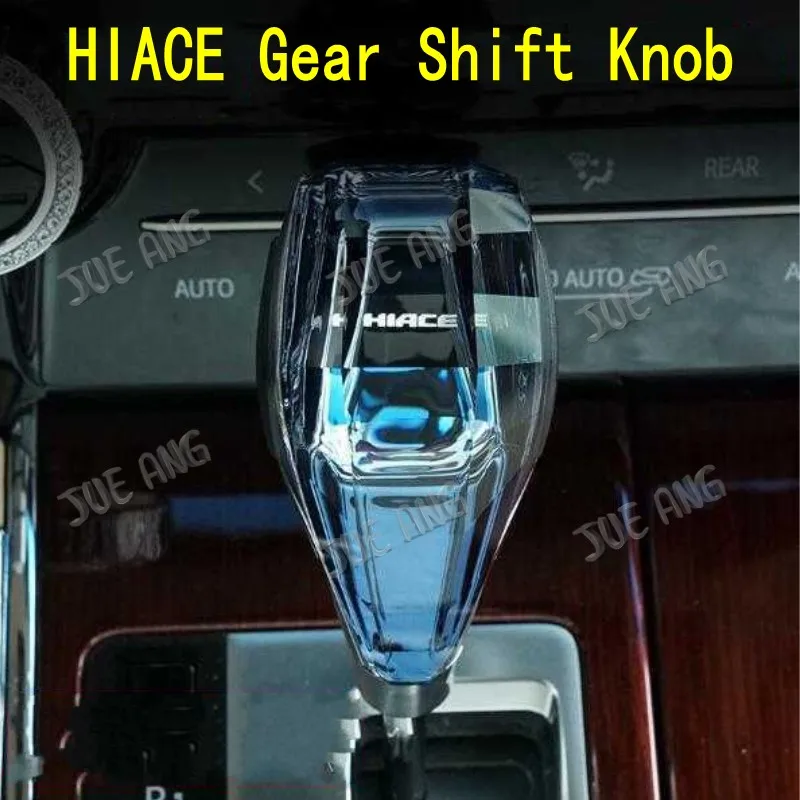 

1Pcs Crystal Gear Shift Knob handle LED Atmosphere Light For Toyota 2004-2018 HIACE 100 200 series Interior Accessories