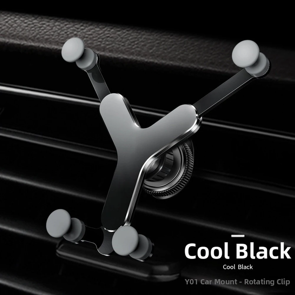 360 Ball Head Car Vent Mount For Stable Navigation Viewing With Silicone Protection Lightweight Alloy Design 2 Pack