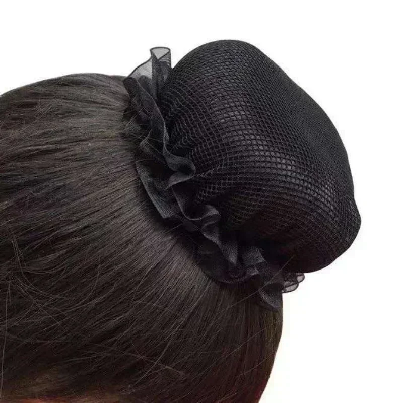 Red elástica para el pelo de Ballet para mujer, tejido ajustable de alta calidad, bandas para la cabeza con cordón ajustable, accesorios para