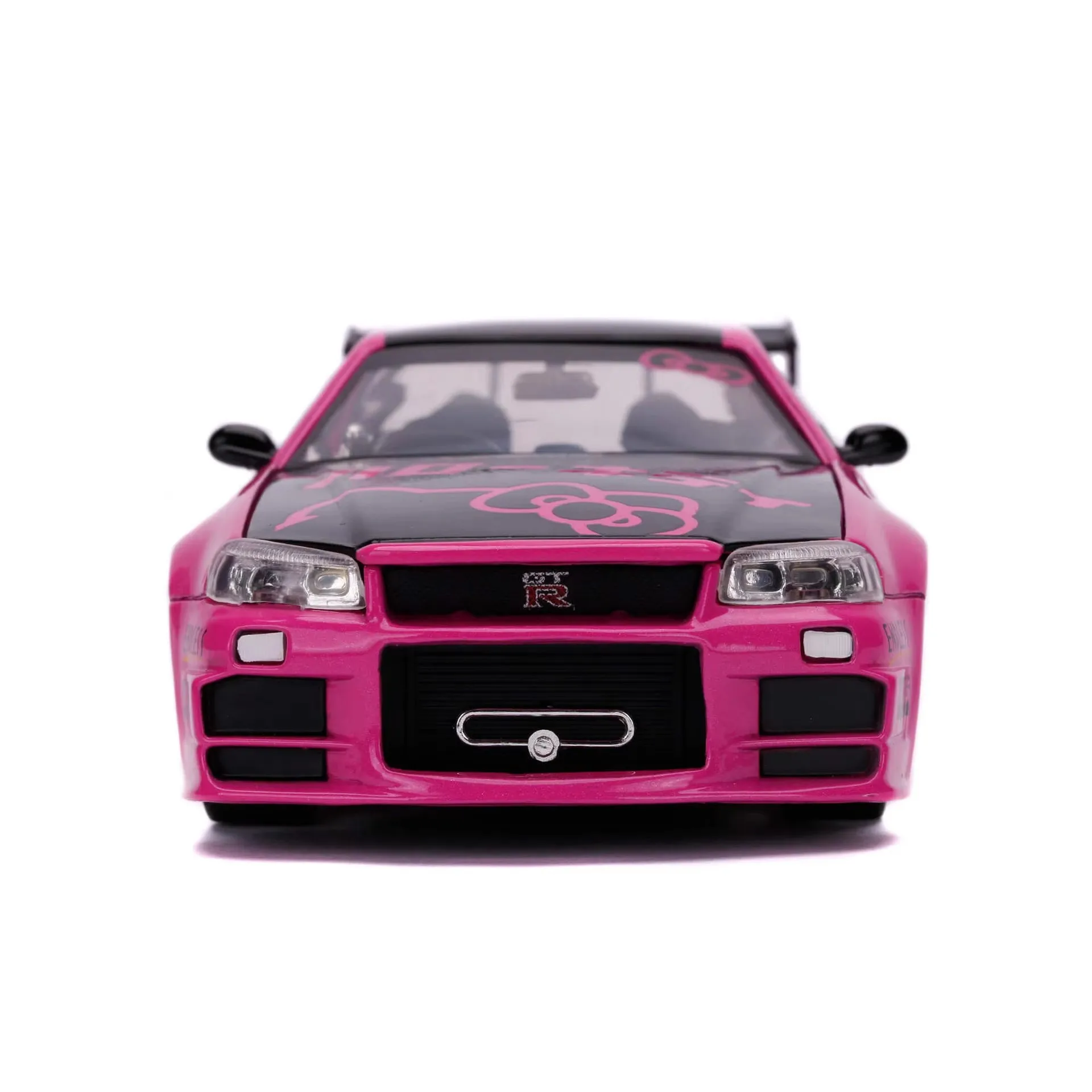 1: 24 Ratio Fast And Passionate Gtr-r35 Hello Kitty Line Mosquito Car Alloy Metal Die Casting Model Toy Car Children\'s Gift Toy