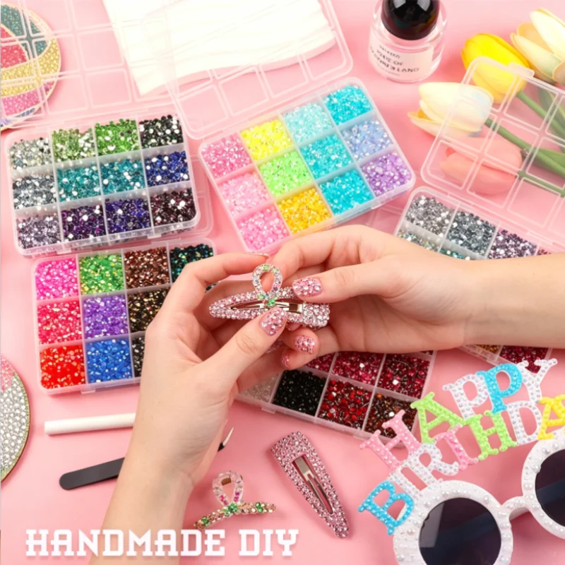 kit-de-12-compartimentos-com-strass-redondos-multicoloridos-pinca-e-caneta-aplicadora-suprimentos-diy-para-manicure-capas-de-telefone-copos-e-decoracao-de-roupas