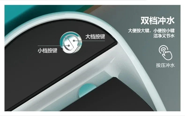 [Стовой магазин] Сифонный туалет для небольшой квартиры Персонализированный креативный туалет Домашний туалет с насосом