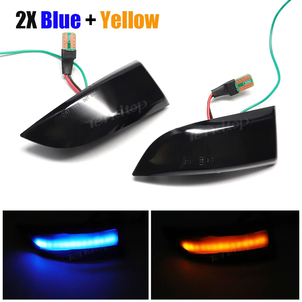 LED Dynamic Turn Signal Lamp Sequential Indicator Light For Renault Megane MK3 Laguna III X91 Scenic Fluence Latitude Safrane