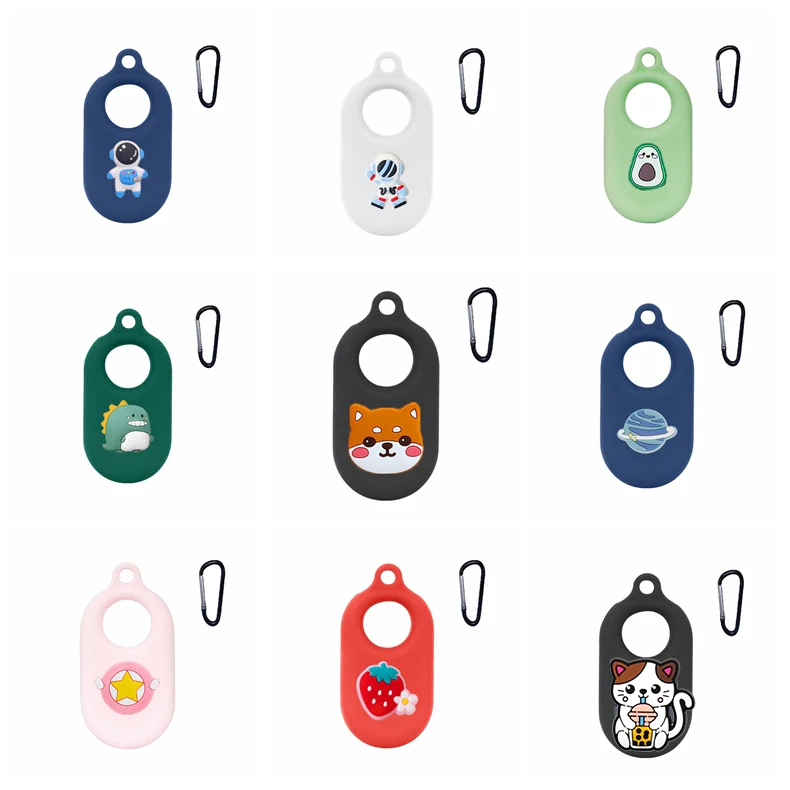 Funda protectora de silicona a prueba de golpes para Samsung Galaxy SmartTag 2, carcasa bonita con dibujos de animales divertidos