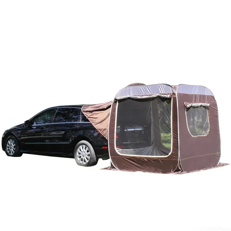 

Car Rear Extended Tent Automatic Pop Up 4-6 Person Self Driving Outdoor Camping Shelter SUV Beach Canopy Fishing Awning Pergola