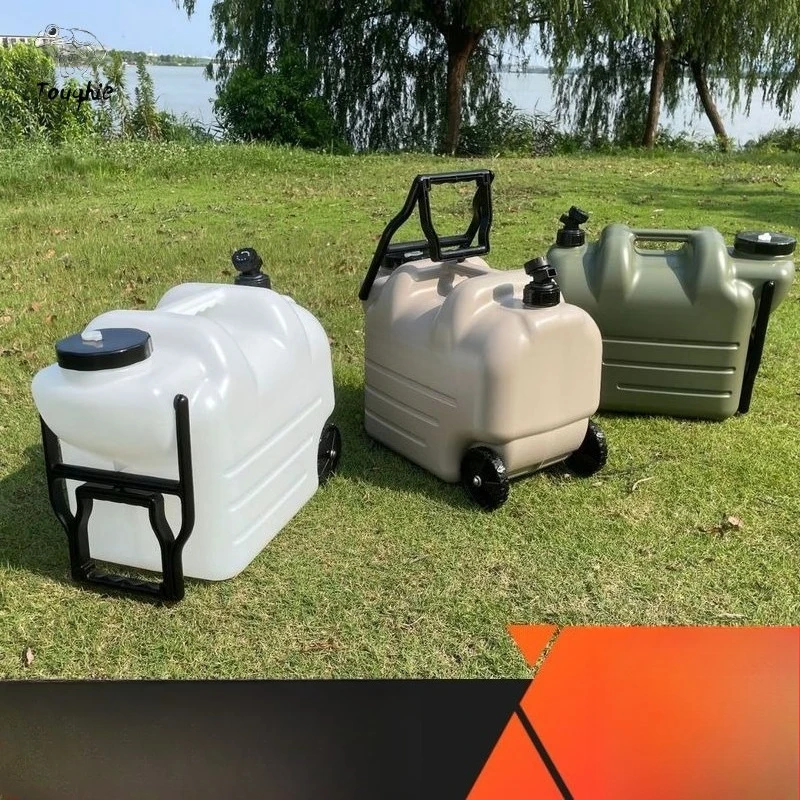 

Кемпинг на открытом воздухе с краном, полиэтиленовое ведро, портативная рулевая тяга, большой резервуар для хранения воды, автомобильный резервуар для хранения питьевой воды