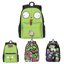 Invader Zim Gir Dib Green Dib Robot Backpack Mochila Trend Student School Bag Laptop Rucksack Teenage Large Travel Shoulder Bag