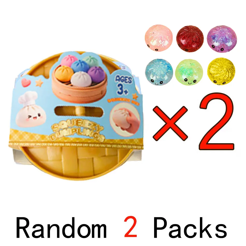 Dumpling Squishy Glitter 1 Dumpling Sorpresa de 10 cm