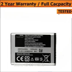 1000mAh AB553446BU for Samsung B2100 C3300 Xplorer B100 SCH-B619 C3300K C5212 Duos C5212i C5130 1000mAh AB463446BU 800mA Battery
