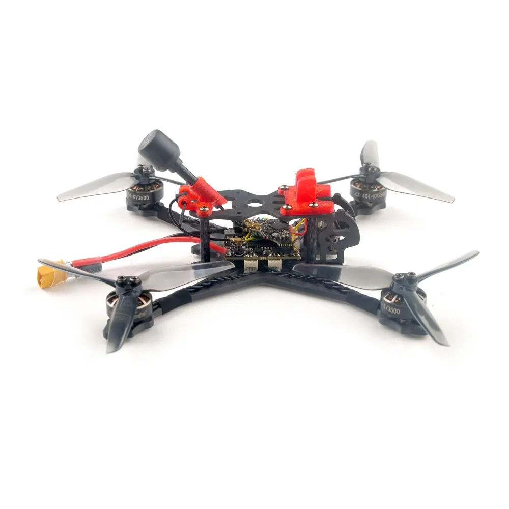 HappyModel Crux35 ELRS V2 3,5 pollici Freestyle Quad CrazyF411 ELRS AIO URAT OVX303 300 mW Caddx Ant 1200TVL EX1404 KV3500 4S