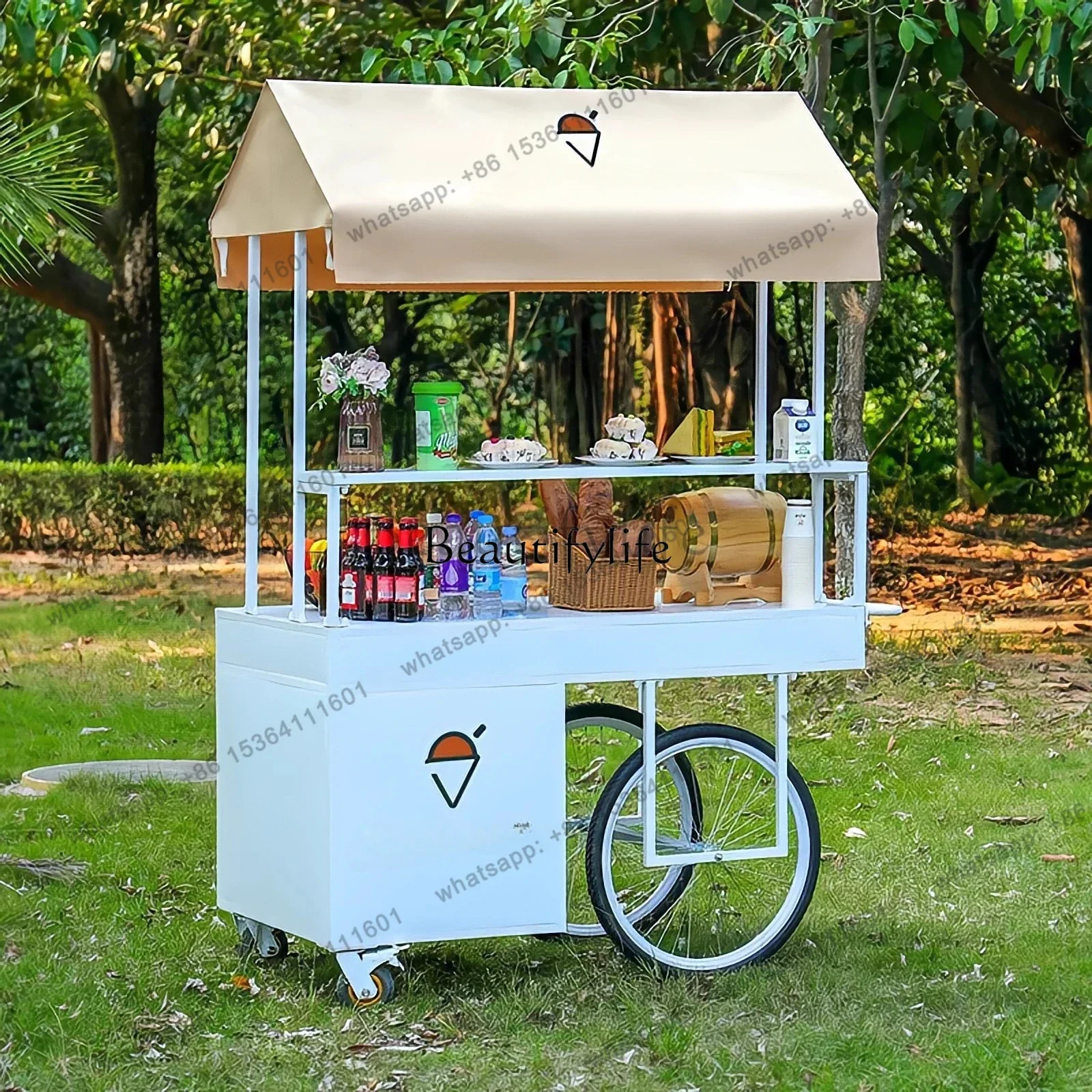 Outdoor Park Mobile Stall Trolley Commercial Promotion Shopping Mall Fair Float
