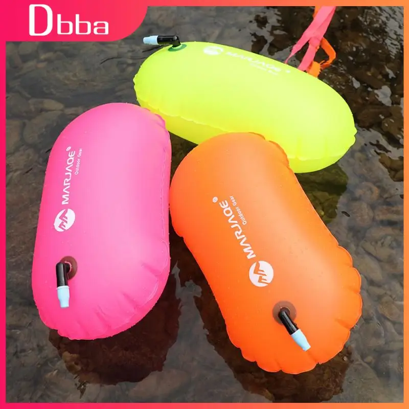 Swim Safe Buoy Tow Floats Inflatable Life Saving Swim Buoy PVC Inflated Air Drying Bag Drift Bag For Swimming Pool Open Water